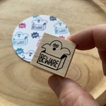「BEWARE」スタンプ