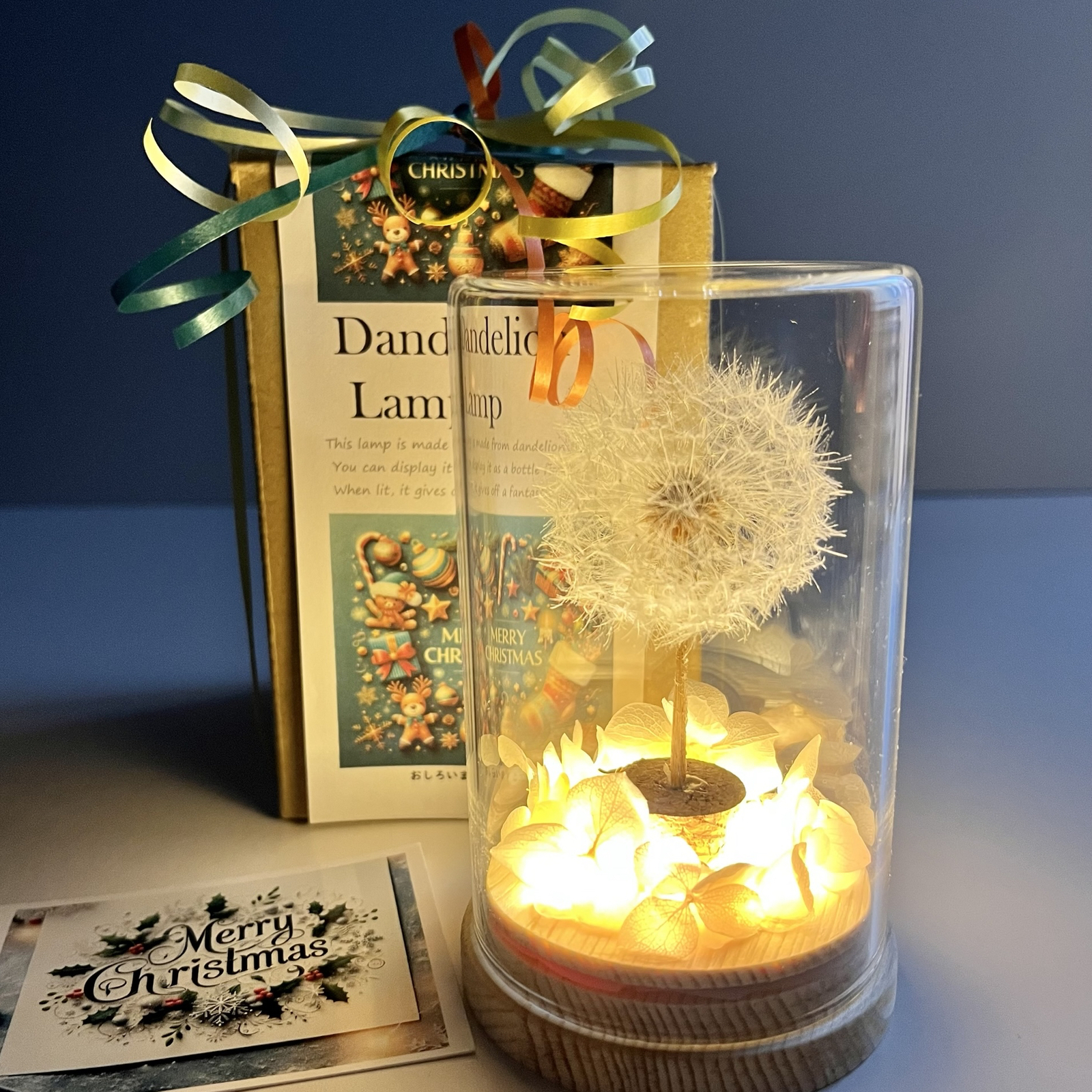 クリスマス《たんぽぽランプ𖤣 》優しい灯り キャンドル - おしろい