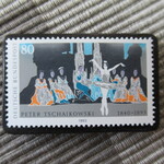 ドイツ　バレー「白鳥の湖」切手ブローチ10600