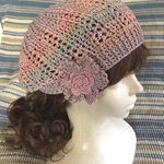 秋のニットベレー帽