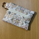 インド刺繍生地　花柄　ポーチ&ティッシュケース　メルヘン