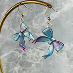 リボン 水色ピンク🩵🩷🎀꙳.*揺れる ピアス イヤリング 