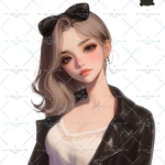 【S287】オリジナル人物ステッカー  オリジナル装飾ステッカー  