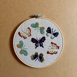 刺繍フレーム　チョウ