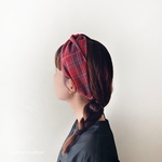 【NEW】秋冬のタータンチェックターバン