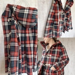 a.myu さらっと羽織れるライトダッフルコート  cotton チェック