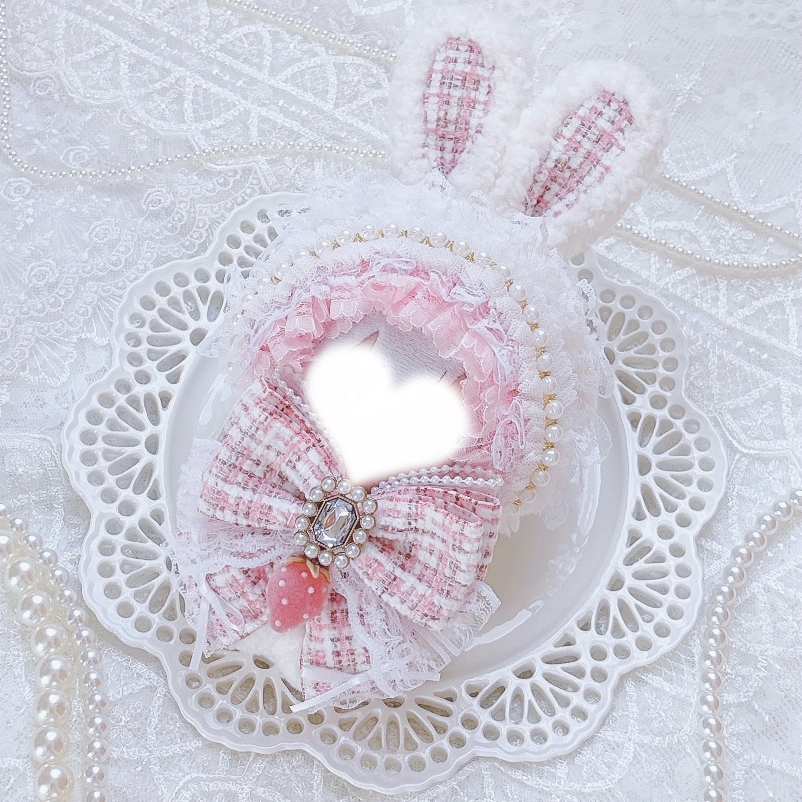 milky berry bunny ぬい服 着ぐるみ 11〜12㎝ぬい服 ୨୧ milky berry bunny ୨୧ ぬい服 着ぐるみ 11〜12㎝サイズ