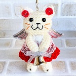 クリスマス🎄☆聖夜を知らせる猫天使【ストラップ】