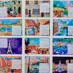 2026年 MARIKO IRIE 卓上カレンダー  〜彩りのヨーロッパ旅〜