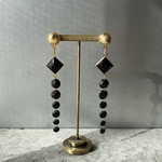 Vintage 80s-90s USA retro black stone pierces