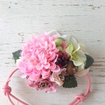 girly pinkのブレスレット
