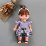 [yukkes様専用]メルちゃん服　ワンピース　ヘアバンド　パープル