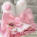 うさ耳ヘッドドレス🐰犬用ヘッドドレス♬*゜baby用  ヘッドドレス♬.*