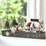 【受注制作】☆クリスマスの木製トレーアレンジ☆プリザーブドフラワー　クリスマス　クリスマスアレンジ