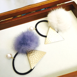 秋冬ヘアゴム pearl & fur 