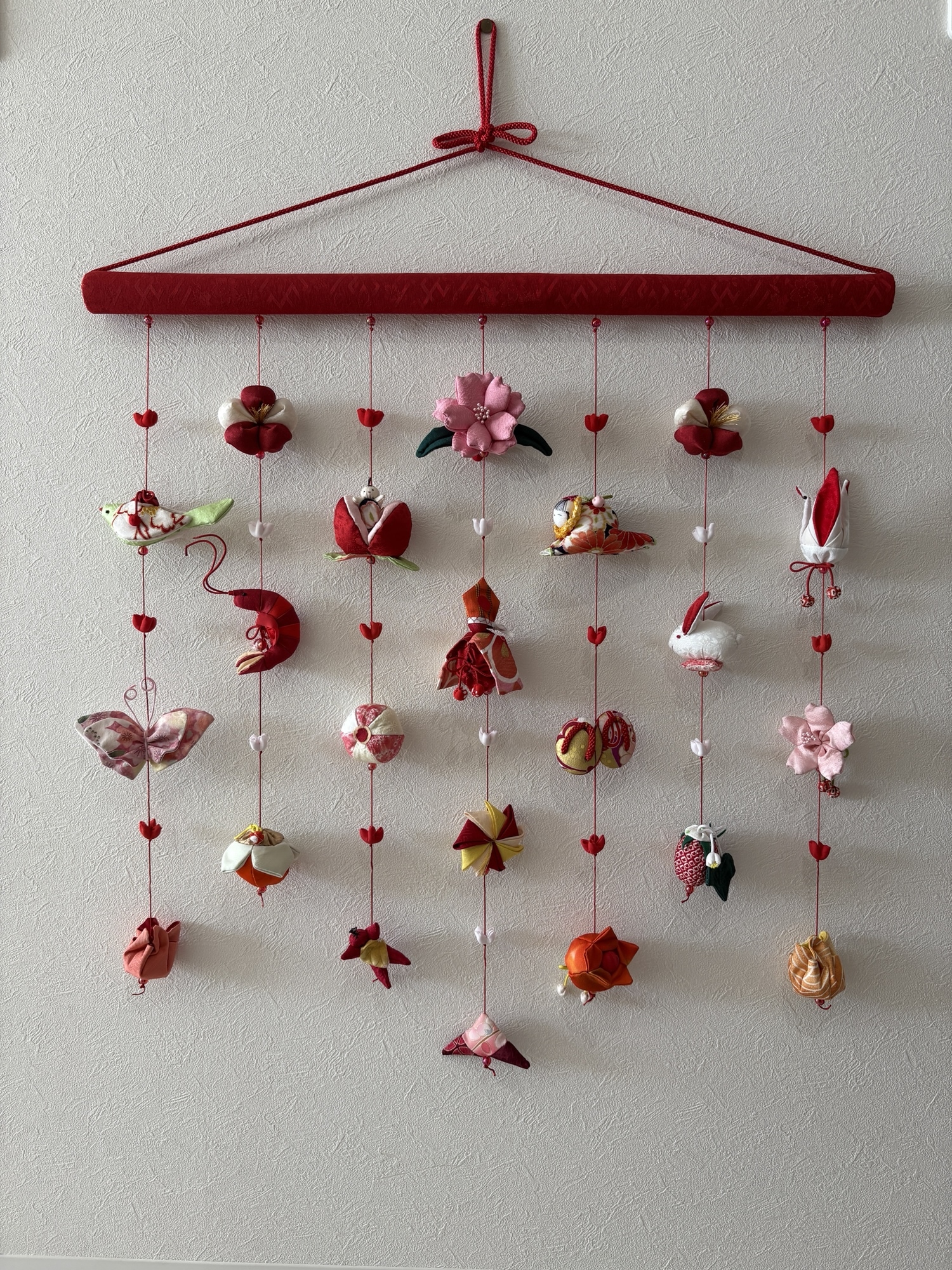 ひな祭り ももの節句 吊るし雛　つるし雛 下げ飾り その3 つるし雛No.123・壁掛けタイプ・桃の節句・ひな祭り・つるし飾り
