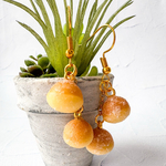 ミニチュア鈴カステラのピアス