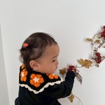 ＊baby&kids鍵編みHalloweenつけ襟＊パープル