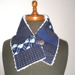 【送料込み】あったかふわふわ襟巻き（絣）