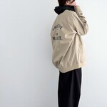 8GMいちごダブルジップブルゾン（サンドベージュ）撥水・羽織り