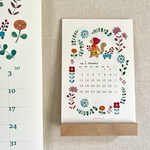 水彩イラストカレンダー2026・ポストカードサイズ