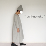 ■ ハーフリネンの、シンプルワンピース ■