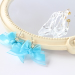 Cinderela リボンピアス（ブルー）