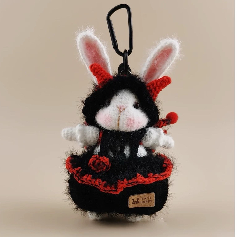 毛糸 手作り 編みぐるみ人形 キーホルダー バッグチャーム 誕生日プレゼント 卒業祝い 手作りの贈り物1体