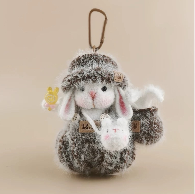毛糸 手作り 編みぐるみ人形 キーホルダー バッグチャーム 誕生日プレゼント 卒業祝い 手作りの贈り物1体