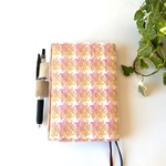 ほぼ日手帳カバー　オリジナルサイズ　ピンクチェック