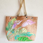 【M様ご予約品】カラーのビッグトートバッグ　ショルダーバッグ　ステンドグラスキルト　ハワイアンキルト　パッチワーク 