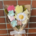 【特別価格⭐︎】編み物　枯れない花束　毛糸のお花　ウールフラワー　大きめブーケ◎