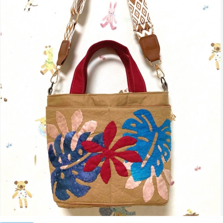 ハワイアンキルトバッグ（フラミンゴ） - MICHIPANDA'S GALLERY
