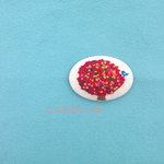 🍁大きな七色もみじの木と青い鳥   刺繍ブローチ🍁