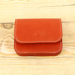 コンパクト 財布 ORANGE 栃木レザー 本革 08