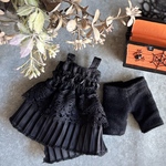 ブラックレースミニワンピ