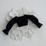 長袖オフショルトップス（ブラック）22cmドール　1/6ドール