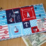 【も様ご予約品】通帳ケース☆ヨット⑤