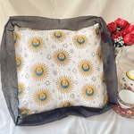 太陽　クッションカバー　綿100%インド綿　インテリア雑貨　ベッド、リビング、ソファー　プレゼント