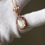 レインボームーンストーン５　S925WG　Twig ring❀