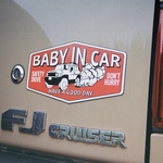 FJクルーザー | ベビーインカー マグネット | 出産祝い・誕生ギフトに | ビンテージ・オールドアメリカンデザイン