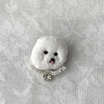うちの子みたいな♡ビションの小さいブローチ　mon＊bonbon   ボロニーズ　プードル　ビションプー　マルプー　白犬さんなど