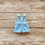 JANAYA ハンドメイド　オビツ11 ob11 服　サロペット　薄い色デニム　翌日発送