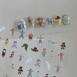 【ナチュラルドローイング風】ネイルシール　m214