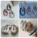 ꫛꫀꪝパラコットン　リバーシブル模様を楽しむ ふわっとぬくもりストラップ　エコファーオプションあり　秋冬の手元をやさしく彩るサステナブルなマクラメストラップ　　クリックポスト送料込