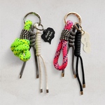 自由にカスタム！名入れ対応 カラビナ バッグチャーム & ハンドストラップ｜パラコード編み｜シンプル｜カラフル｜おしゃれ