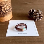 🎥【ハイブリッドオパール（人工オパール）】ブラウン①ウェーブ　　　　　　　　　　　　　　　　　　　　　　　　　　指輪　シック　秋色　虹色　人工　オパール