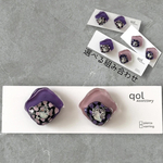 「midnight grape」　ミステリアスな紫アクセサリー　　　レジンアクセサリー　ピアス　イヤリング