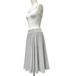 ［再販］バレエスカート　サーキュラーロングスカート　ライトグレー　オプションパンツ付き