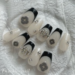 🌙カラー変更無料🌙 オーダーネイルチップ 韓国ネイル ワンホンネイル 推し活ネイル ちゅるんネイル フレンチガーリー スナ系 リボン キラキラ 量産型 クローバー シンプル 大人ネイル 結婚式